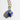 Katerina Psoma Easter Murano Egg with Gold plated chain murrina blue