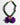 Katerina Psoma short resin necklace in green and violet