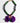 Katerina Psoma short resin necklace in green and violet
