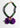 Katerina Psoma short resin necklace in green and violet
