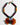 Katerina Psoma short resin necklace n brown and violet