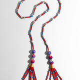 Katerina Psoma long red tassel necklace