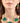 Katerina Psoma Short chain Necklace with green hearts