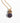 Detail of Katerina Psoma Cupola pendant chain necklace with a polished grey agate and gold plated metal dome adorned with stones