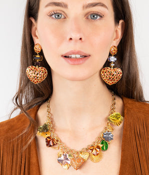 Katerina Psoma Amore Orange Stud Earrings