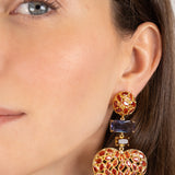 Katerina Psoma Amore Orange Stud Earrings