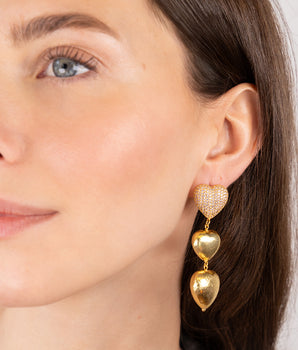 Katerina Psoma Amore Beige Stud Earrings