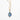 Katerina Psoma Mini Blue Multicolor Murano Egg Pendant