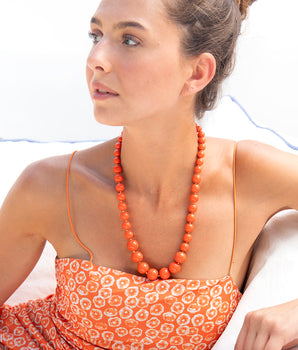 Katerina Psoma Coral Necklace one string