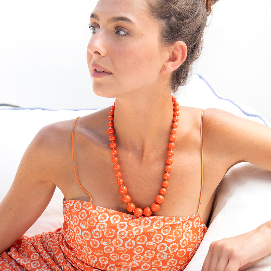 Katerina Psoma Coral Necklace one string