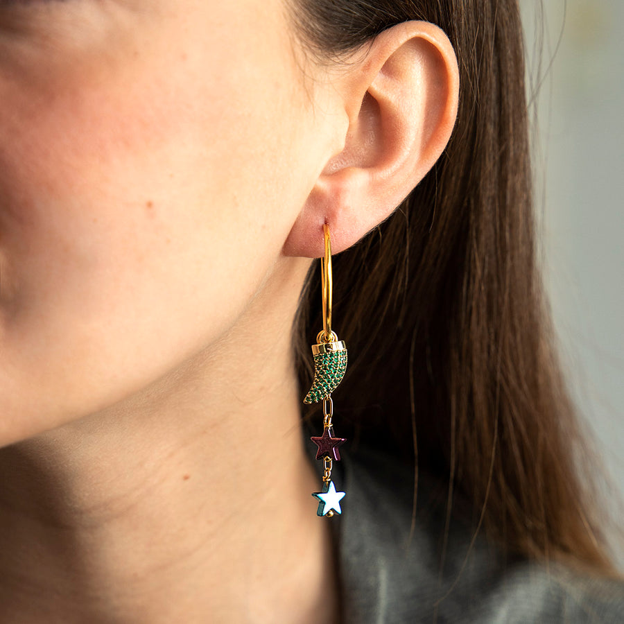 Katerina Psoma Drusilla Unmatched Hoop Earrings