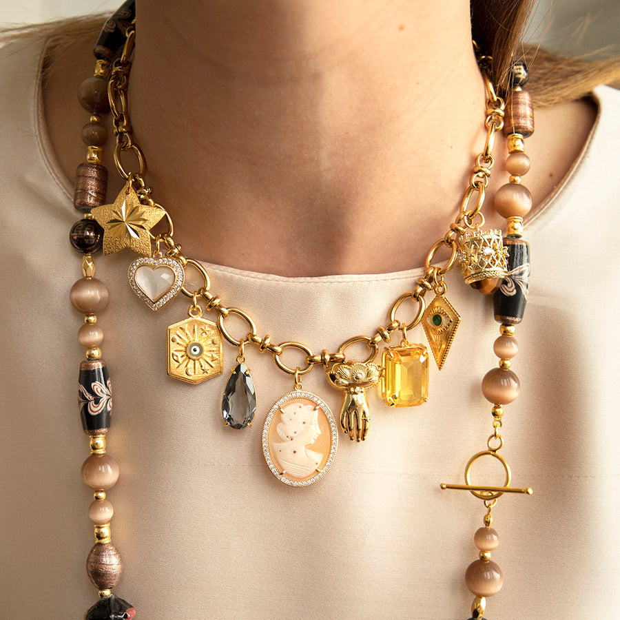 Katerina Psoma Claudia Chain Necklace with many Charms