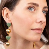 Katerina Psoma Amore Green Stud Earrings