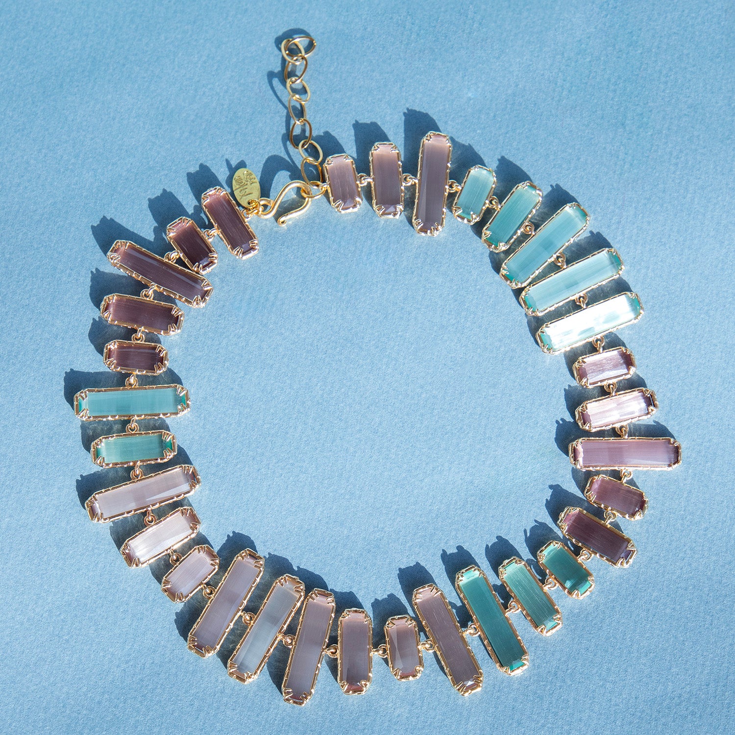 Katerina Psoma short necklace with pastel stones