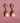 Katerina Psoma pink plated dangle earrings with  beige pearls 