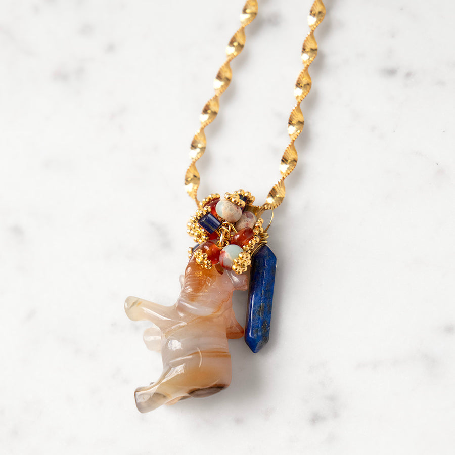 Aylin Agate Chain Necklace