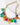 Katerina Psoma Tutti Frutti Multicolor Charm Summer Necklace