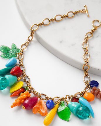 Katerina Psoma Tutti Frutti Multicolor Charm Necklace
