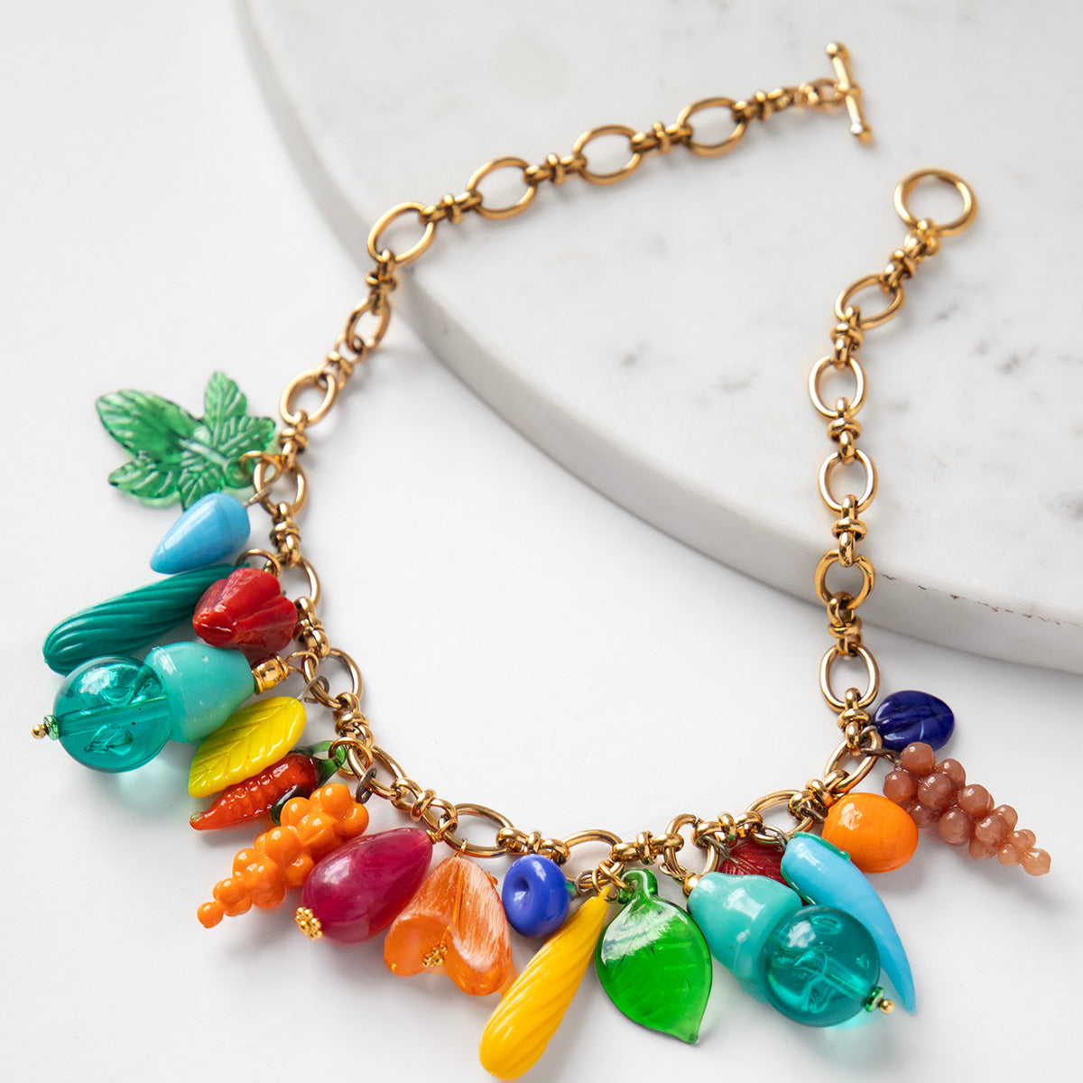 Katerina Psoma Tutti Frutti Multicolor Charm Necklace