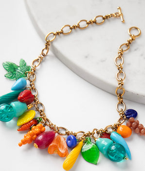 Katerina Psoma Tutti Frutti Multicolor Charm Necklace