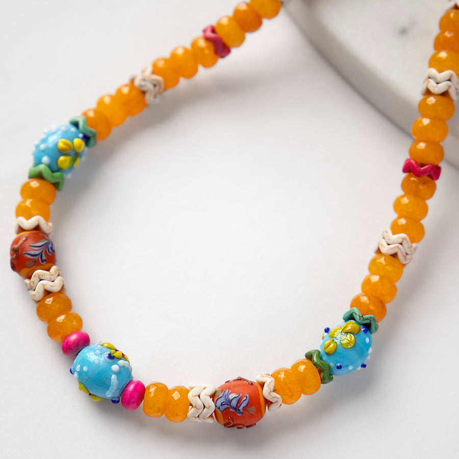 Katerina Psoma Amalia Yellow Short Necklace