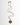 Katerina Psoma gold plated short chain necklace with a charm delete all  shit