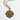 Katerina Psoma gold plated short chain necklace with a charm delete all  shit