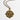 Katerina Psoma gold plated short chain necklace with a charm delete all  shit