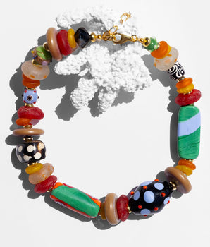 Katerina Psoma Orange Short Necklace