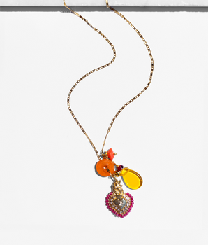 Katerina Psoma Amore Red Charm Necklace
