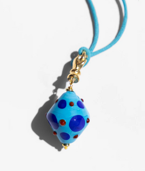 Katerina Psoma Turquoise Murano Cord Necklace