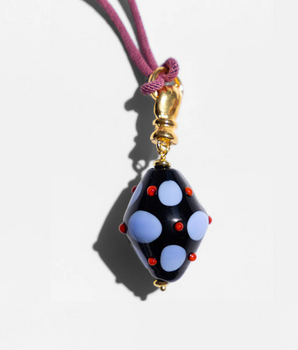 Katerina Psoma Black Murano Cord Necklace black