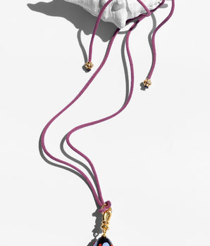 Katerina Psoma Black Murano Cord Necklace