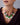 Katerina Psoma short necklace with flowers and green beaded leaves