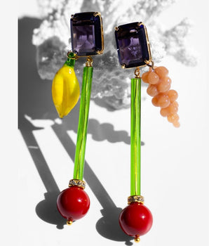 Lucy Red Earrings