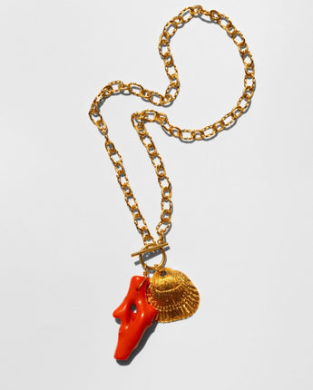 Katerina Psoma Short Coral Chain Necklace