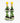 Katerina Psoma Pair of beaded earrings with yellow tops, green, black, and white beads 