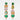 Katerina Psoma  Green Crystal Earrings