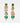 Katerina Psoma  Green Crystal Earrings