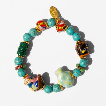 Katerina Psoma Turquoise Bracelet with beads