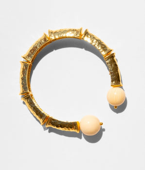 Katerina Psoma Ivory Gold Plated Bracelet