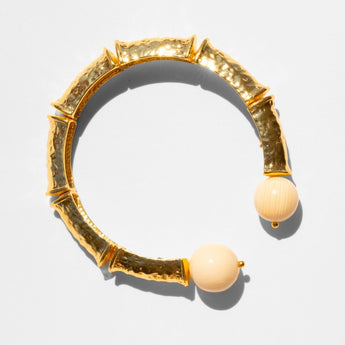 Katerina Psoma Ivory Gold Plated Bracelet