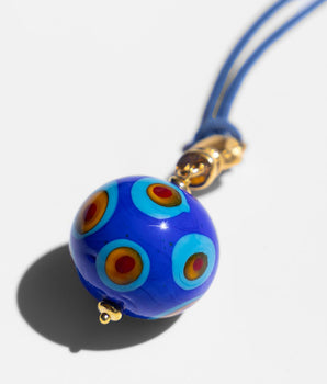 Katerina Psoma Blue Murano Cord Necklace