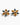 Katerina Psoma Pair of star-shaped earrings with multicolored gemstones