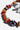 Katerina Psoma Orange Short Necklace with Murano and trade beads