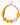 Katerina Psoma Short Necklace with yellow and pink beads Murano Glass