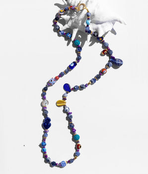 Katerina Psoma Brigitte Blue Long Necklace