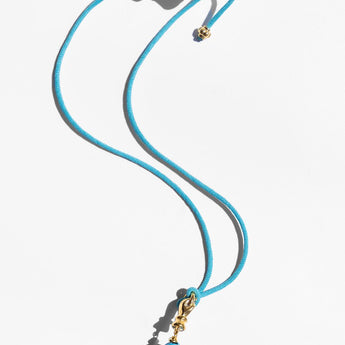 Katerina Psoma Turquoise Murano Cord Necklace