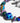 Katerina Psoma Blue Short Necklace with murano and trade beads