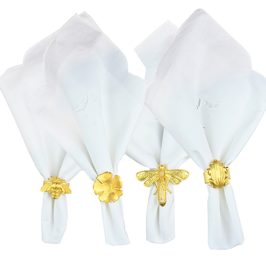 Katerina's Garden Napkin Rings (Set of 4)